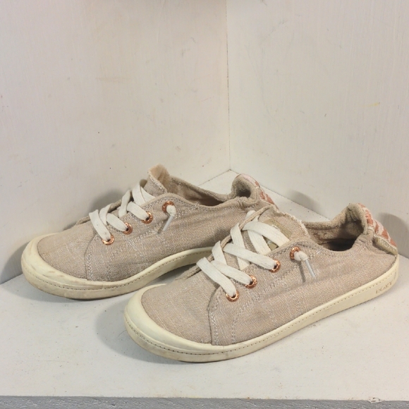 Beige Roxy Sneakers - Picture 2 of 7